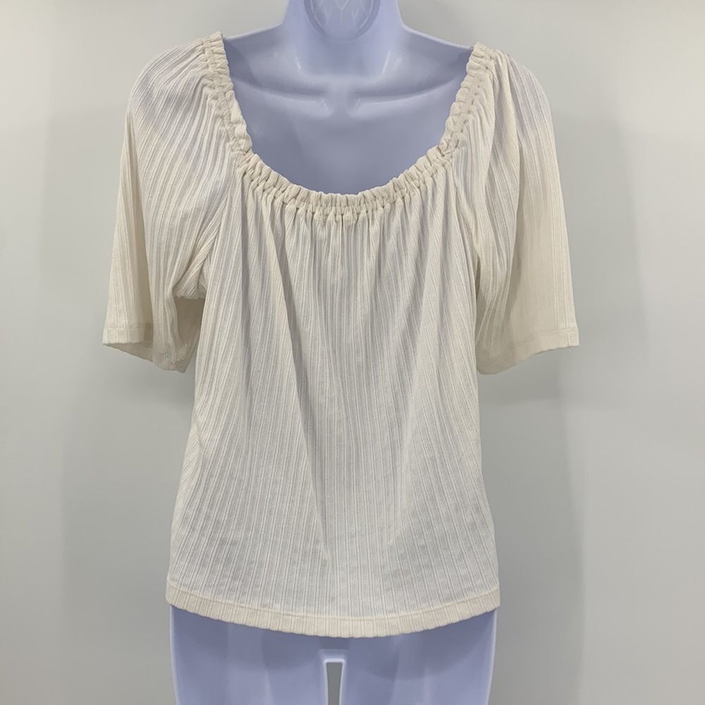 Madewell Off the Shoulder Top Sz L - Picture 3 of 5